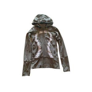 Lululemon Stride Jacket *Grey with Purple Print*  Size 2